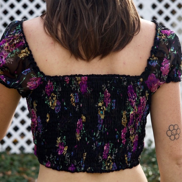 Corset style floral blouse - Picture 4 of 4